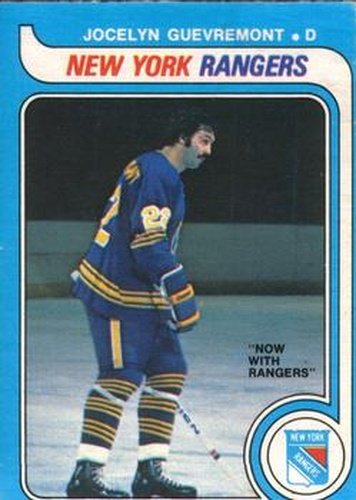 #381 Jocelyn Guevremont - New York Rangers - 1979-80 O-Pee-Chee Hockey