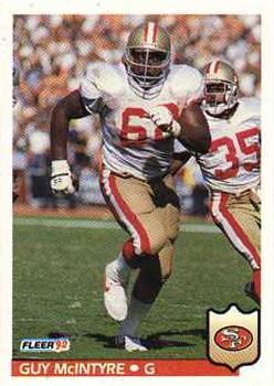 #381 Guy McIntyre - San Francisco 49ers - 1992 Fleer Football