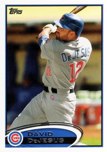 #381 David DeJesus - Chicago Cubs - 2012 Topps Baseball