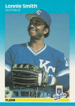 #381 Lonnie Smith - Kansas City Royals - 1987 Fleer Baseball