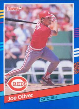 #381 Joe Oliver - Cincinnati Reds - 1991 Donruss Baseball