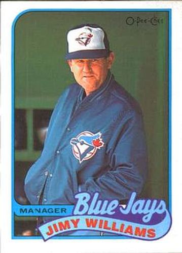 #381 Jimy Williams - Toronto Blue Jays - 1989 O-Pee-Chee Baseball