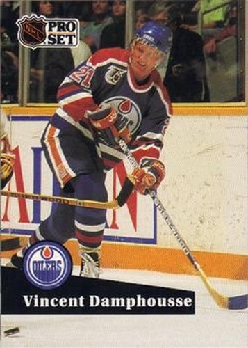 #381 Vincent Damphousse - 1991-92 Pro Set Hockey