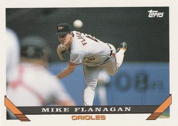 #381 Mike Flanagan - Baltimore Orioles - 1993 Topps Baseball