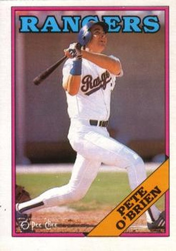 #381 Pete O'Brien - Texas Rangers - 1988 O-Pee-Chee Baseball