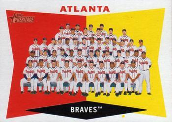 #381 Atlanta Braves - Atlanta Braves - 2009 Topps Heritage Baseball