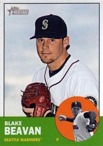 #381 Blake Beavan - Seattle Mariners - 2012 Topps Heritage Baseball