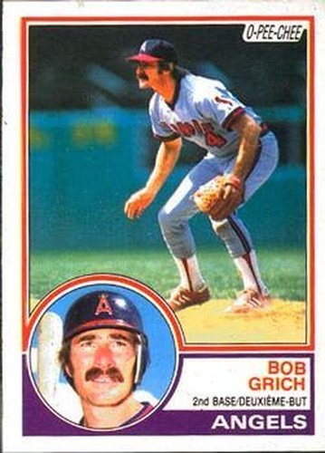 #381 Bob Grich - California Angels - 1983 O-Pee-Chee Baseball