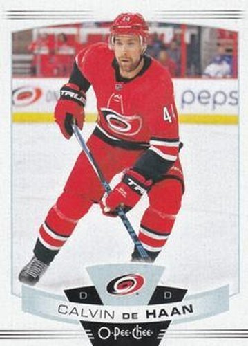 #381 Calvin de Haan - Carolina Hurricanes - 2019-20 O-Pee-Chee Hockey