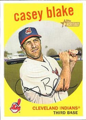 #381 Casey Blake - Cleveland Indians - 2008 Topps Heritage Baseball