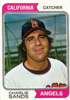 #381 Charlie Sands - California Angels - 1974 Topps Baseball