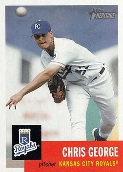 #381 Chris George - Kansas City Royals - 2002 Topps Heritage Baseball