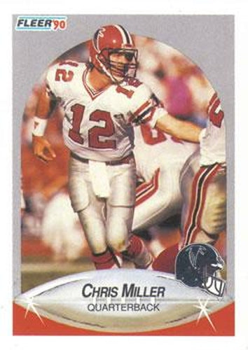 #381 Chris Miller - Atlanta Falcons - 1990 Fleer Football
