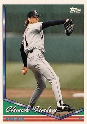#381 Chuck Finley - California Angels - 1994 Topps Baseball