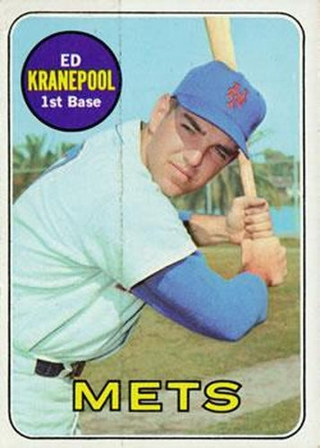#381 Ed Kranepool - New York Mets - 1969 Topps Baseball