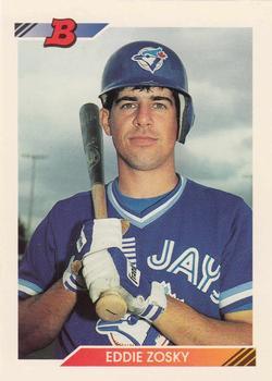 #381 Eddie Zosky - Toronto Blue Jays - 1992 Bowman Baseball