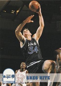 #381 Greg Kite - Orlando Magic - 1993-94 Hoops Basketball