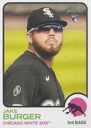 #381 Jake Burger - Chicago White Sox - 2022 Topps Heritage Baseball