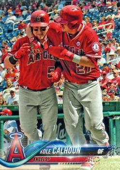 #381 Kole Calhoun - Los Angeles Angels - 2018 Topps Baseball