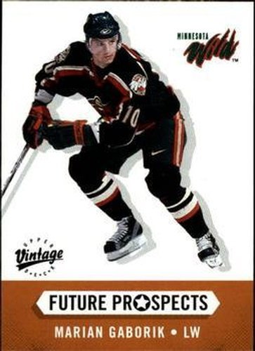 #381 Marian Gaborik - Minnesota Wild - 2000-01 Upper Deck Vintage Hockey