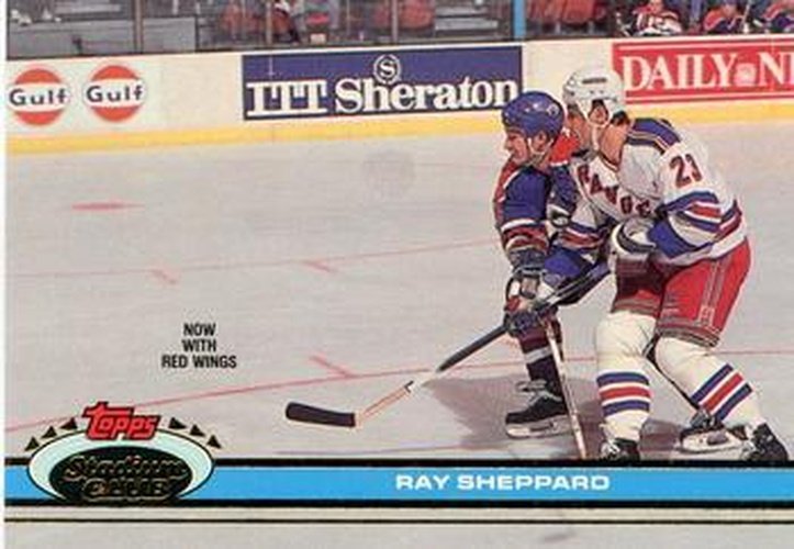 #381 Ray Sheppard - Detroit Red Wings - 1991-92 Stadium Club Hockey