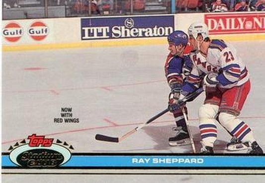 #381 Ray Sheppard - Detroit Red Wings - 1991-92 Stadium Club Hockey