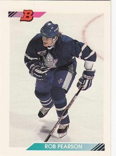 #381 Rob Pearson - Toronto Maple Leafs - 1992-93 Bowman Hockey