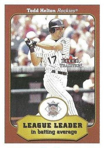 #381 Todd Helton - Colorado Rockies - 2001 Fleer Tradition Baseball