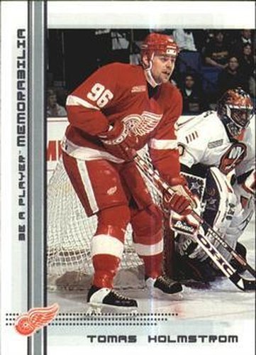 #381 Tomas Holmstrom - Detroit Red Wings - 2000-01 Be a Player Memorabilia Hockey