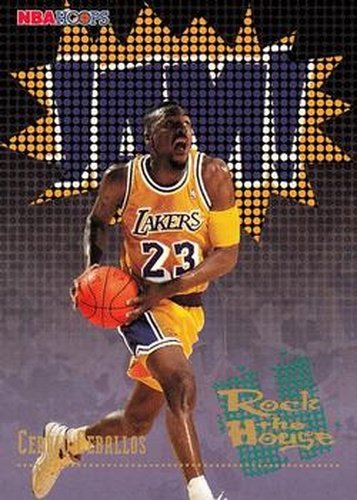 #381 Cedric Ceballos - Los Angeles Lakers - 1995-96 Hoops Basketball