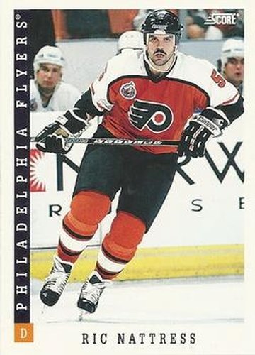 #381 Ric Nattress - Philadelphia Flyers - 1993-94 Score Canadian Hockey