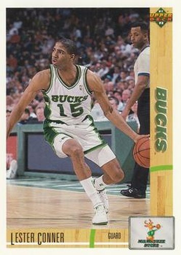 #381 Lester Conner - Milwaukee Bucks - 1991-92 Upper Deck Basketball