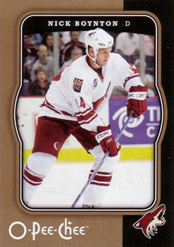 #381 Nick Boynton - Phoenix Coyotes - 2007-08 O-Pee-Chee Hockey