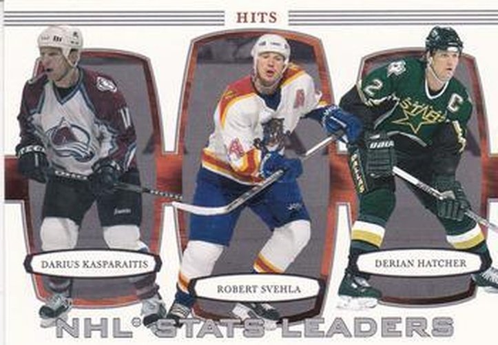 #381 Robert Svehla / Darius Kasparaitis / Derian Hatcher - Florida Panthers / Colorado Avalanche / Dallas Stars - 2002-03 Be a Player First Edition Hockey