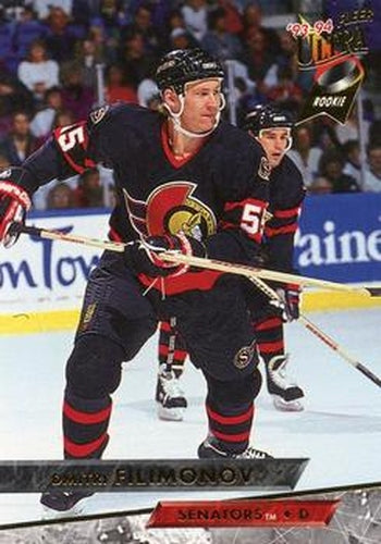 #381 Dmitri Filimonov - Ottawa Senators - 1993-94 Ultra Hockey