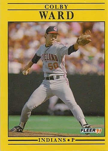 #382 Colby Ward - Cleveland Indians - 1991 Fleer Baseball