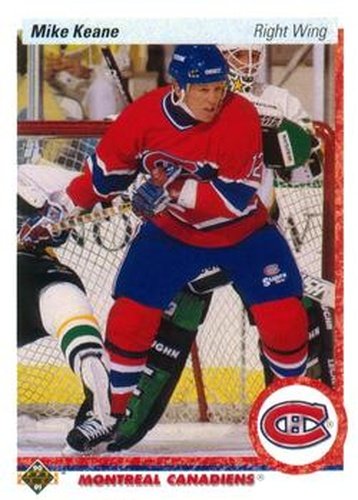 #382 Mike Keane - Montreal Canadiens - 1990-91 Upper Deck Hockey