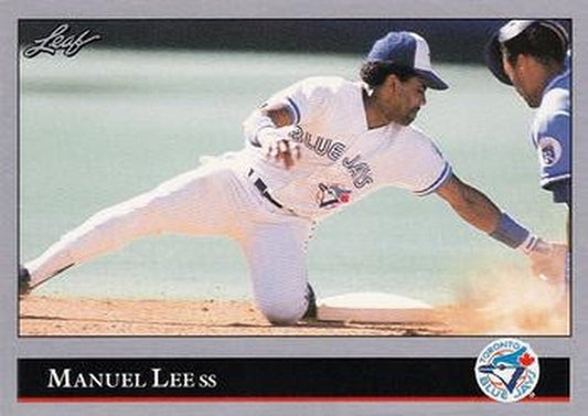 #382 Manuel Lee - Toronto Blue Jays - 1992 Leaf Baseball