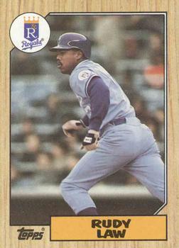 #382 Rudy Law - Kansas City Royals - 1987 Topps Baseball