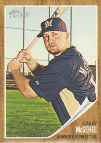#382 Casey McGehee - Milwaukee Brewers - 2011 Topps Heritage Baseball