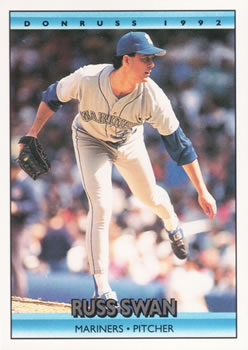 #382 Russ Swan - Seattle Mariners - 1992 Donruss Baseball