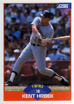 #382 Kent Hrbek - Minnesota Twins - 1989 Score Baseball