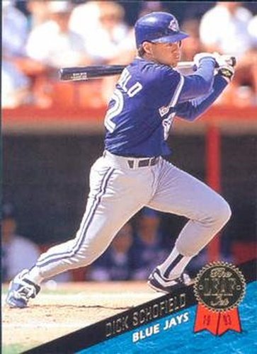 #382 Dick Schofield - Toronto Blue Jays - 1993 Leaf Baseball