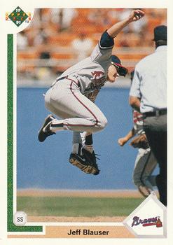 #382 Jeff Blauser - Atlanta Braves - 1991 Upper Deck Baseball
