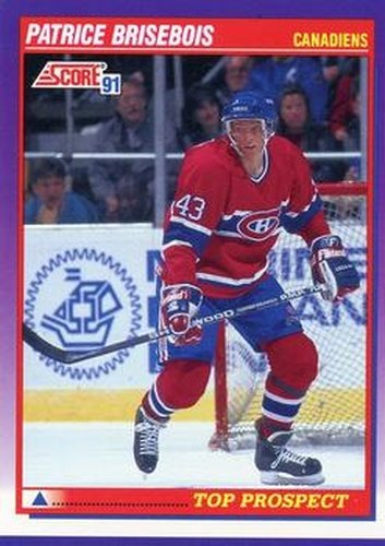#382 Patrice Brisebois - Montreal Canadiens - 1991-92 Score American Hockey