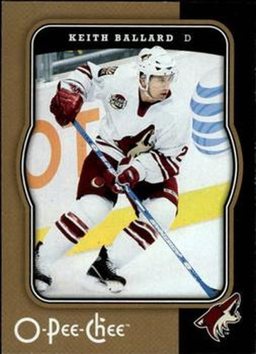 #382 Keith Ballard - Phoenix Coyotes - 2007-08 O-Pee-Chee Hockey