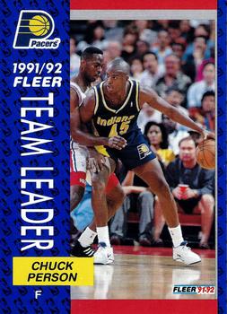 #382 Chuck Person - Indiana Pacers - 1991-92 Fleer Basketball