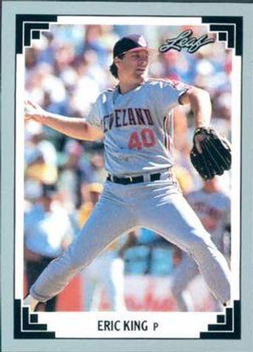 #382 Eric King - Cleveland Indians - 1991 Leaf Baseball