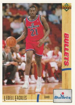 #382 Ledell Eackles - Washington Bullets - 1991-92 Upper Deck Basketball