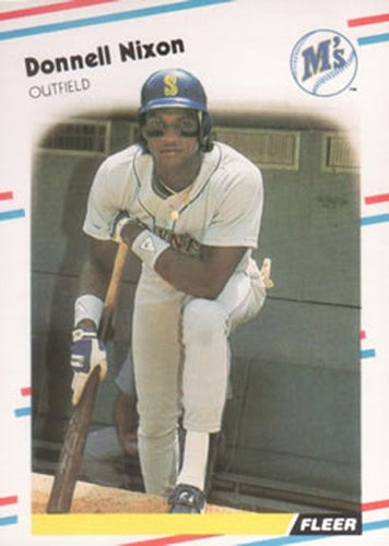 #382 Donell Nixon - Seattle Mariners - 1988 Fleer Baseball